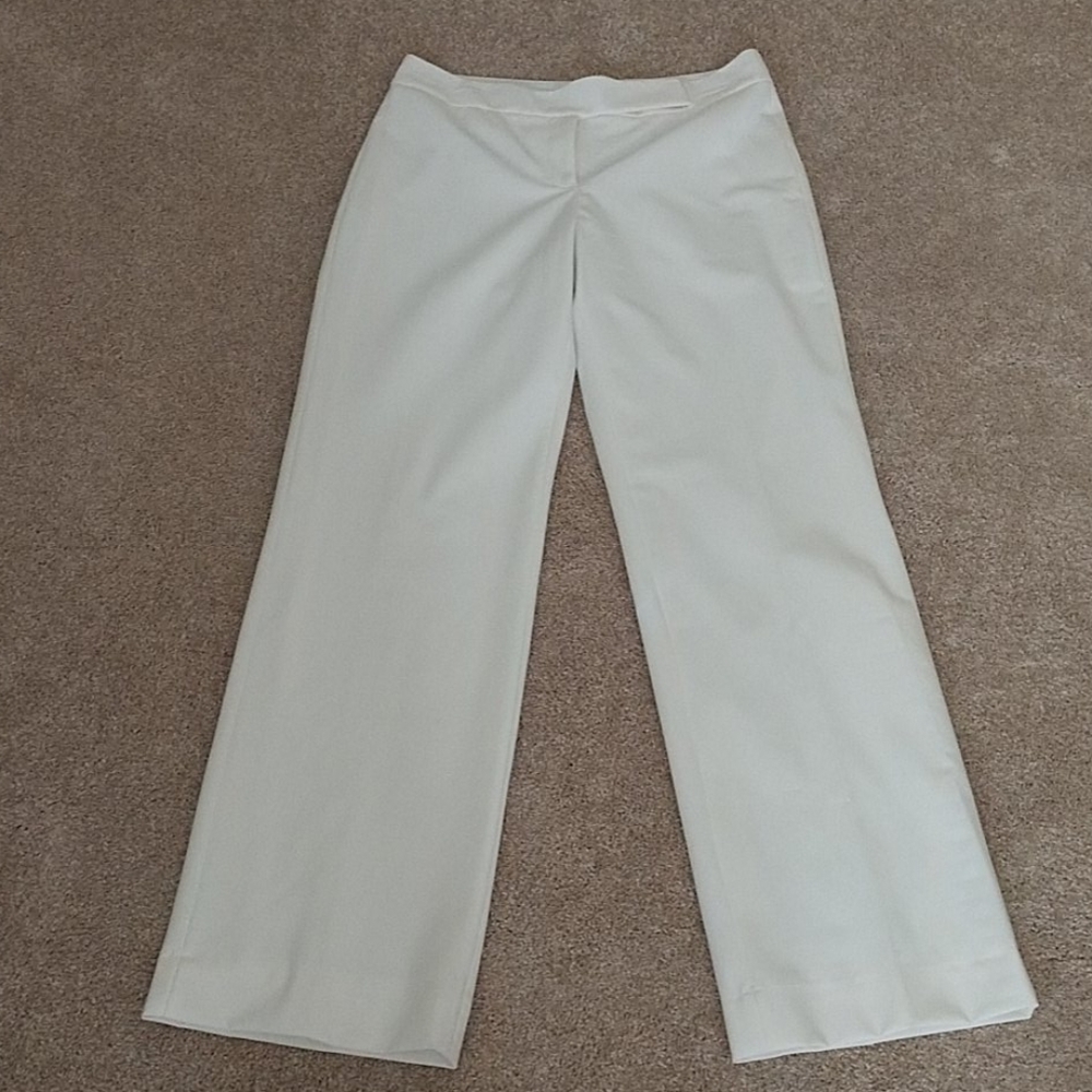 White House Black Market Ivory Pants 6